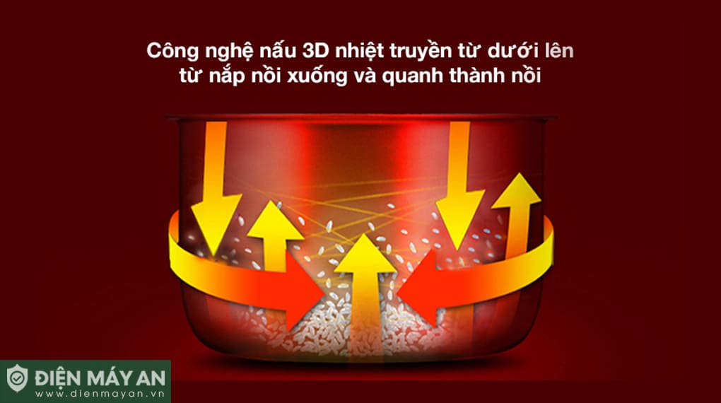 Nồi cơm điện 3.0L Cuckoo CR-1713 - Đỏ